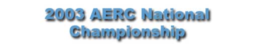 2003 AERC National Championship
