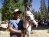Greg Pryor and Qamaar. Greg just turned 50 and wants to do the ride since it's also the 50th anniversary of the ride. He has always wanted to do it and has a horse that is ready, and so is he!