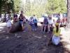 The junior riders at their meeting.